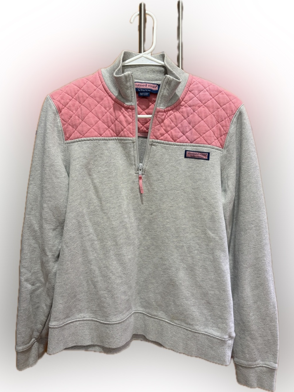 Vineyard Vines Quilted Shep Half-Zip Pullover M
